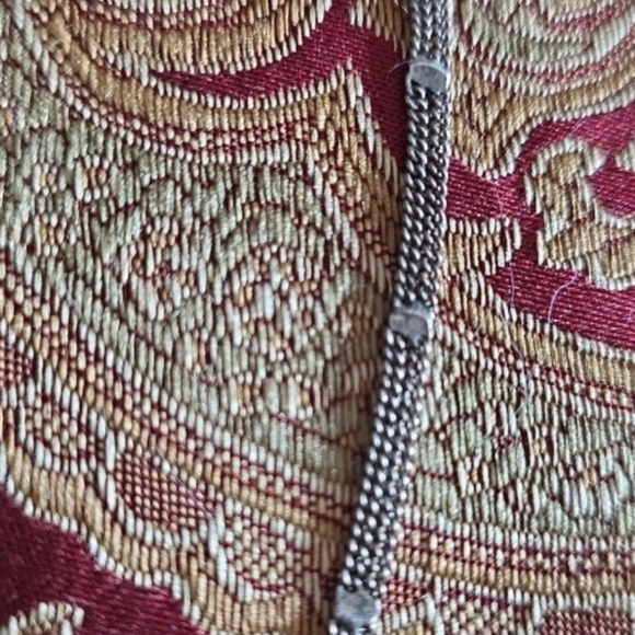 Antique art deco collar Bib Necklace solid Thick solid sterl  Or 10k Gold - Picture 4 of 12